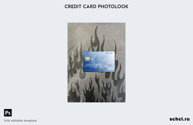 цифровая загрузка Ботсвана ABC банк Visa карта фотоизображение переднего шаблона